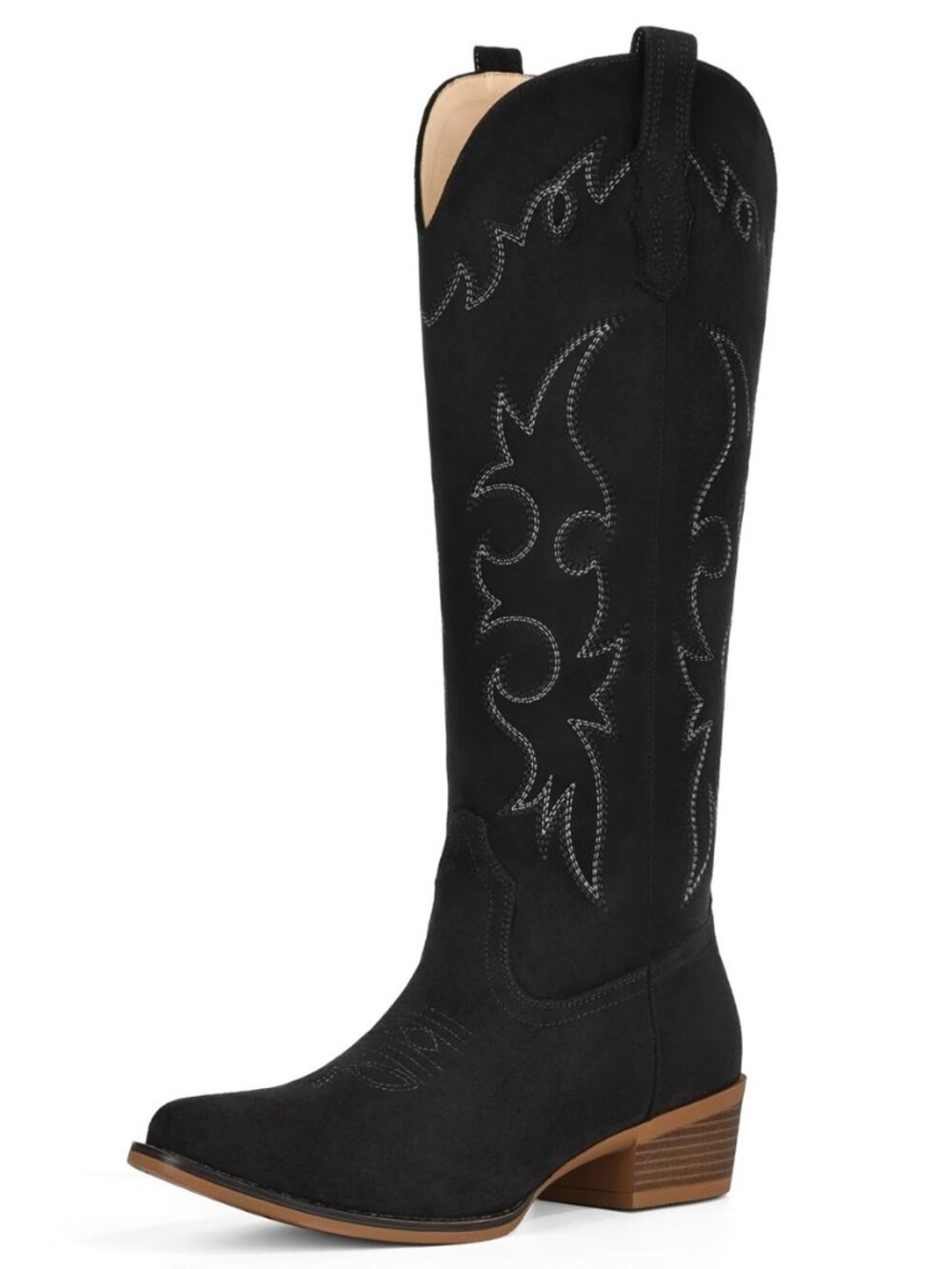 Suede Cowboy Boots for Women Knee High Western Cowgirl Boots